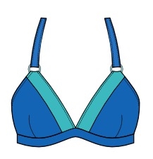 voorbeeld van basispatroon bikinitop