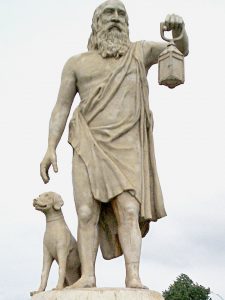 Diogenes met hond - standbeeld | Nederland Dashboard